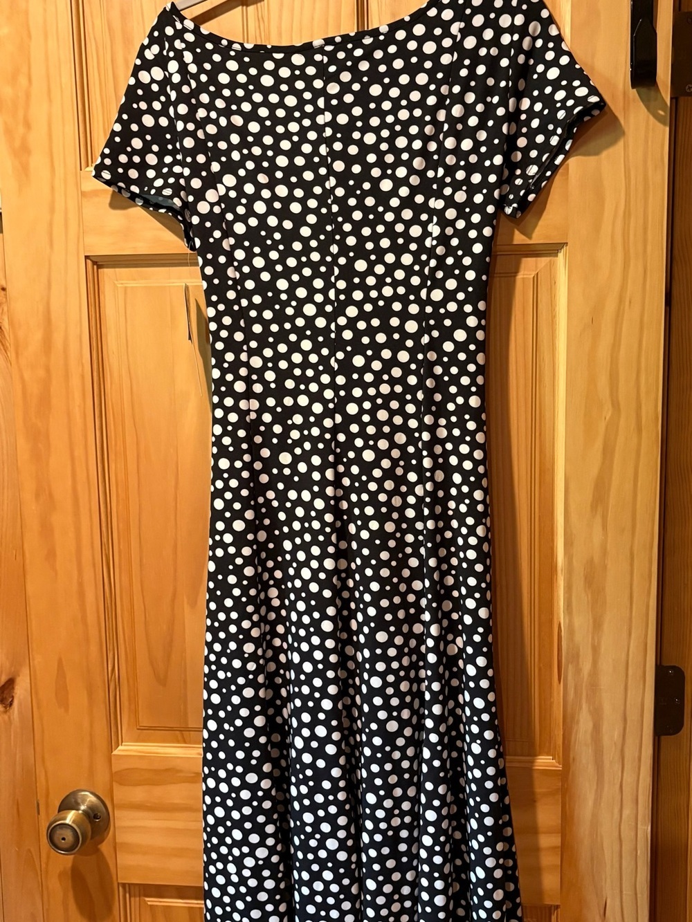 Perceptions New York polka dot midi dress with a tie waist size L NWT - Picture 2 of 11